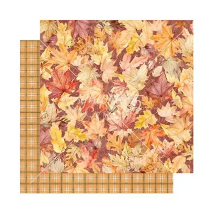 Graphic 45 Autumn Greetings Double-Sided Cardstock 12"x 12" - Fall Foliage