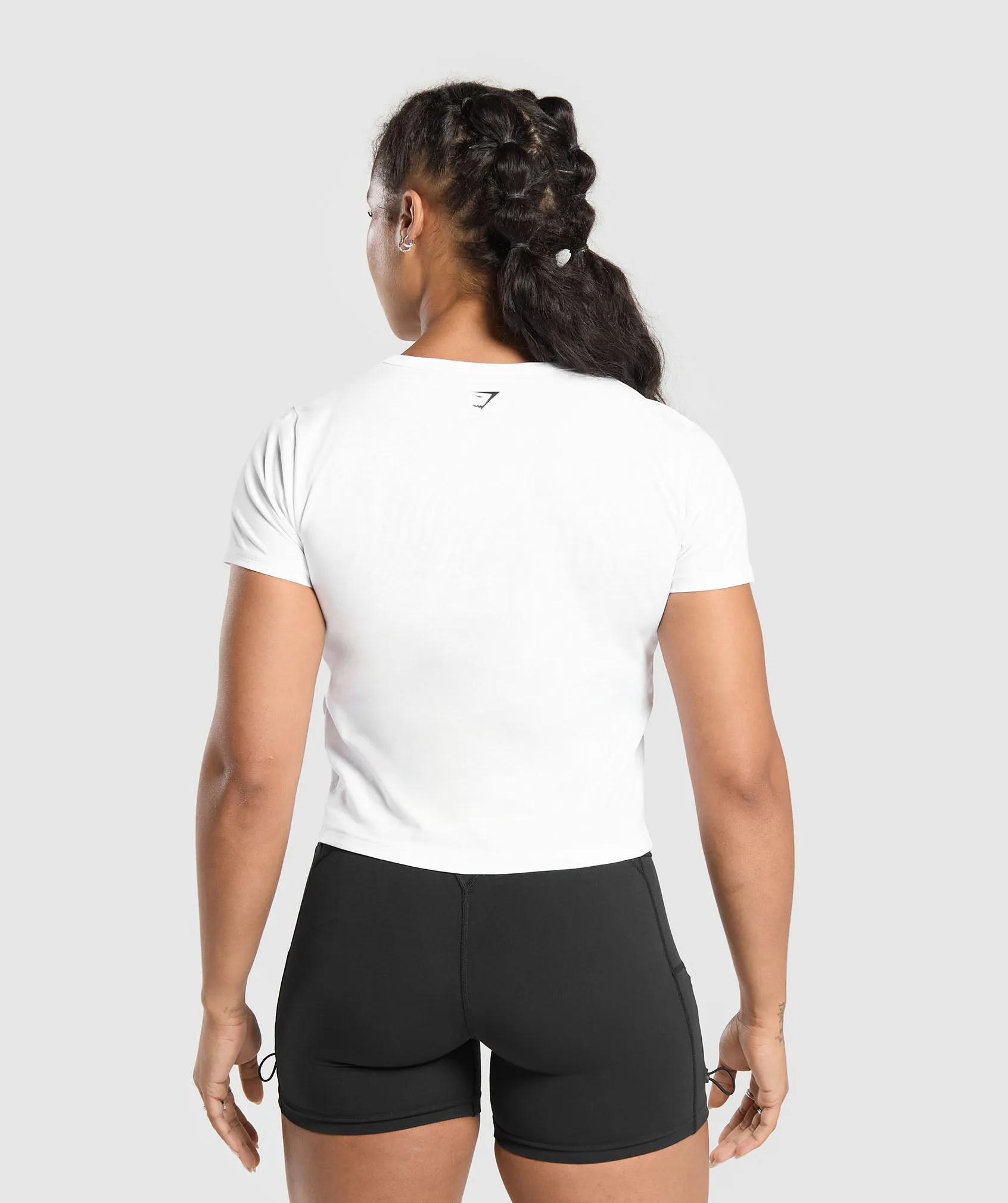 Gymshark Indiyah and Dami x Graphic Baby Tee - White