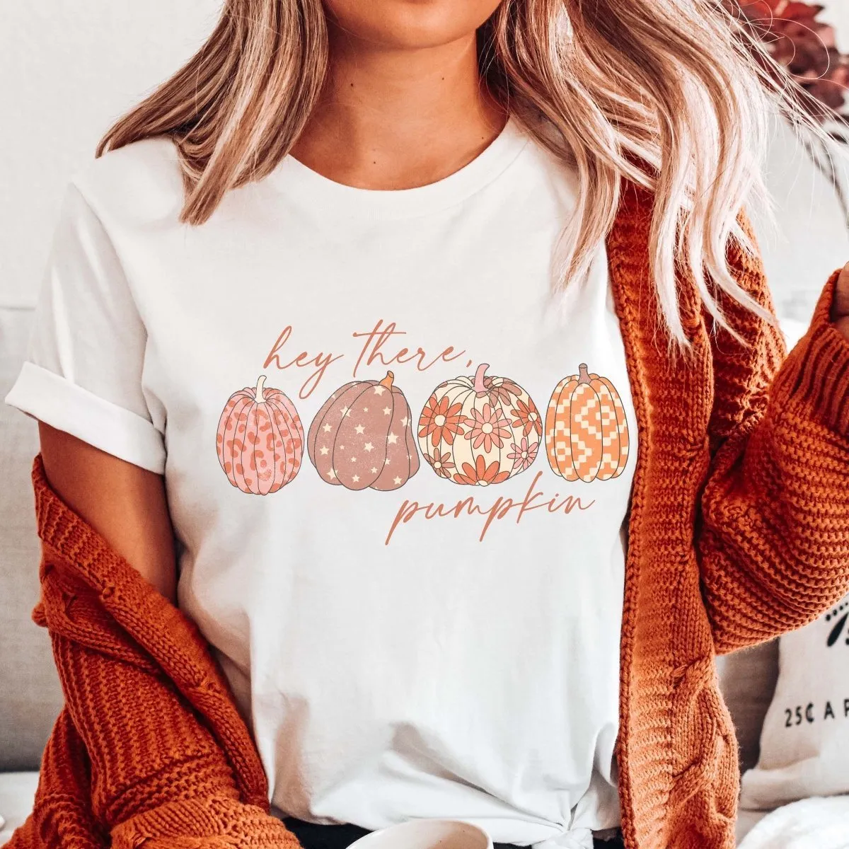 Hey There Pumpkin Wholesale Bella Graphic Tee - Fast Shipping