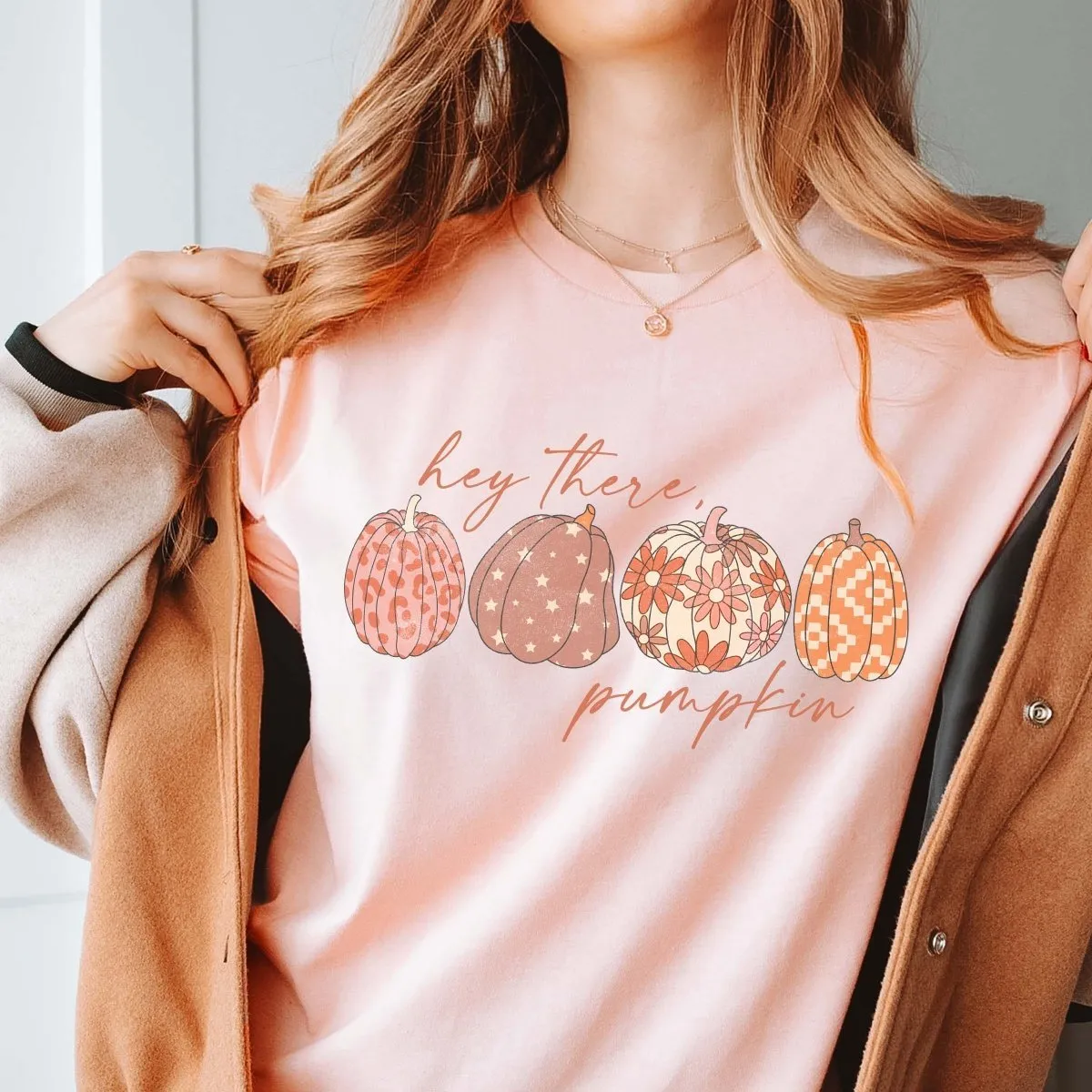 Hey There Pumpkin Wholesale Bella Graphic Tee - Fast Shipping