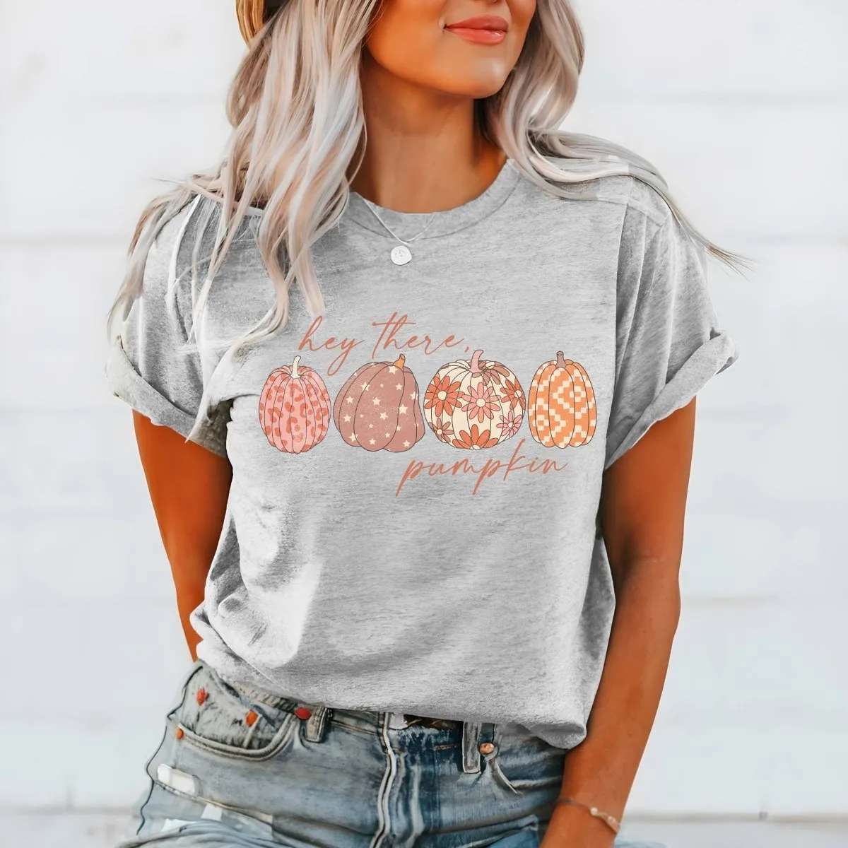 Hey There Pumpkin Wholesale Bella Graphic Tee - Fast Shipping