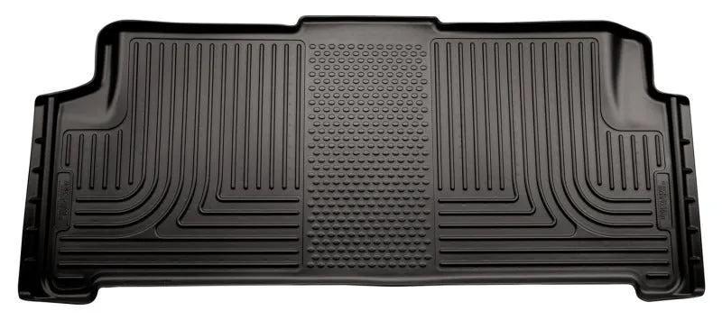 Husky Liners 2nd Seat Floor Liner Weatherbeater Plastic Black - Chrysler/Dodge Compact Van 2008-15