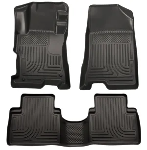 Husky Liners Front/2nd Seat Floor Liner Weatherbeater Plastic Black - Hyundai Sonata 2011-15