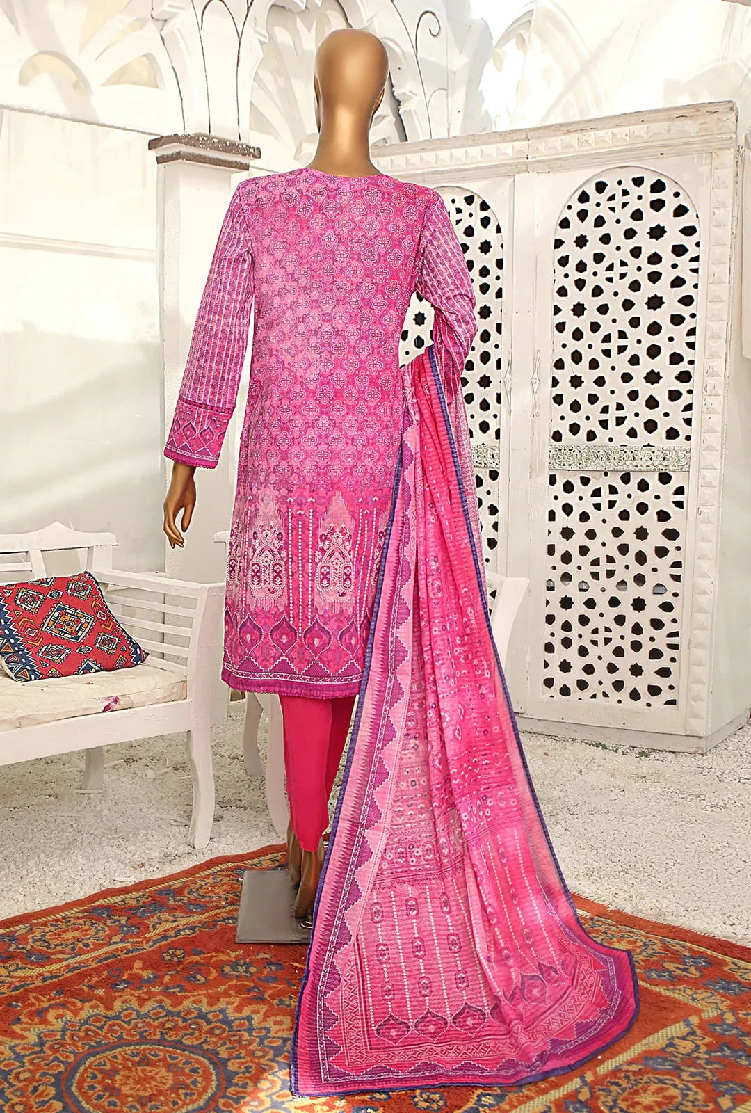 Hz Stitched 3 Piece Printed Lawn Vol-03 Collection'2023-PSC-2359