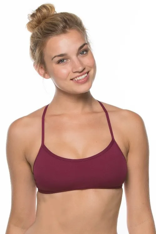 JOLYN Grayson Bikini Tops - Cabernet