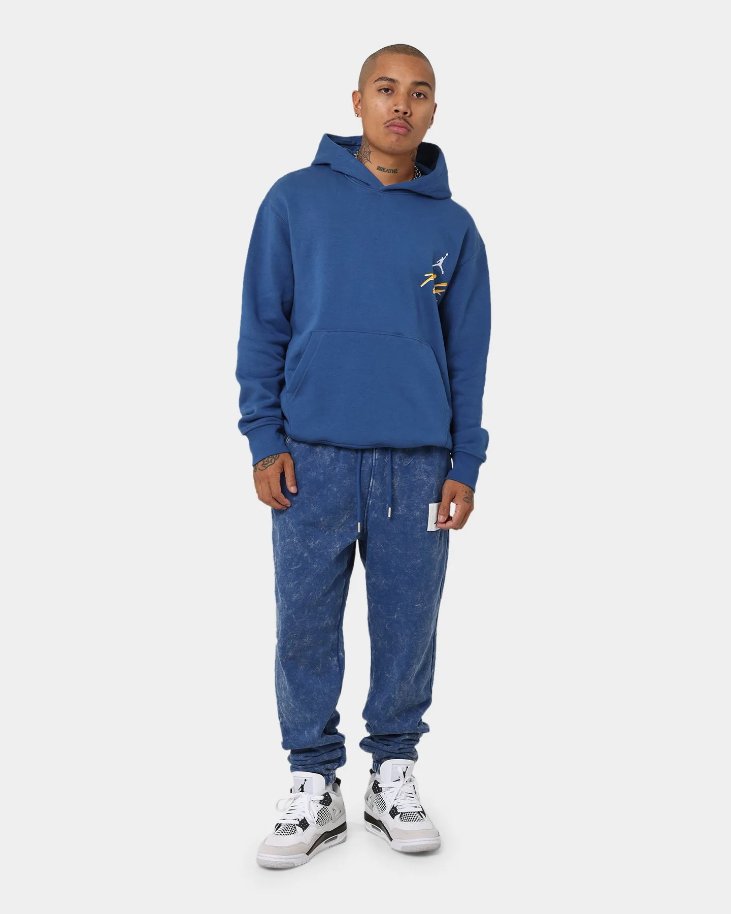 Jordan Essential Statement Washed Fleece Pants French Blue