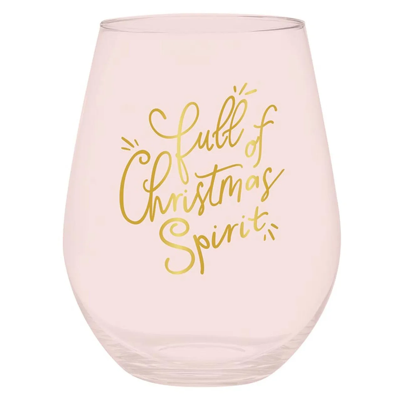 Jumbo Stemless Wine Glass-Full of Spirit