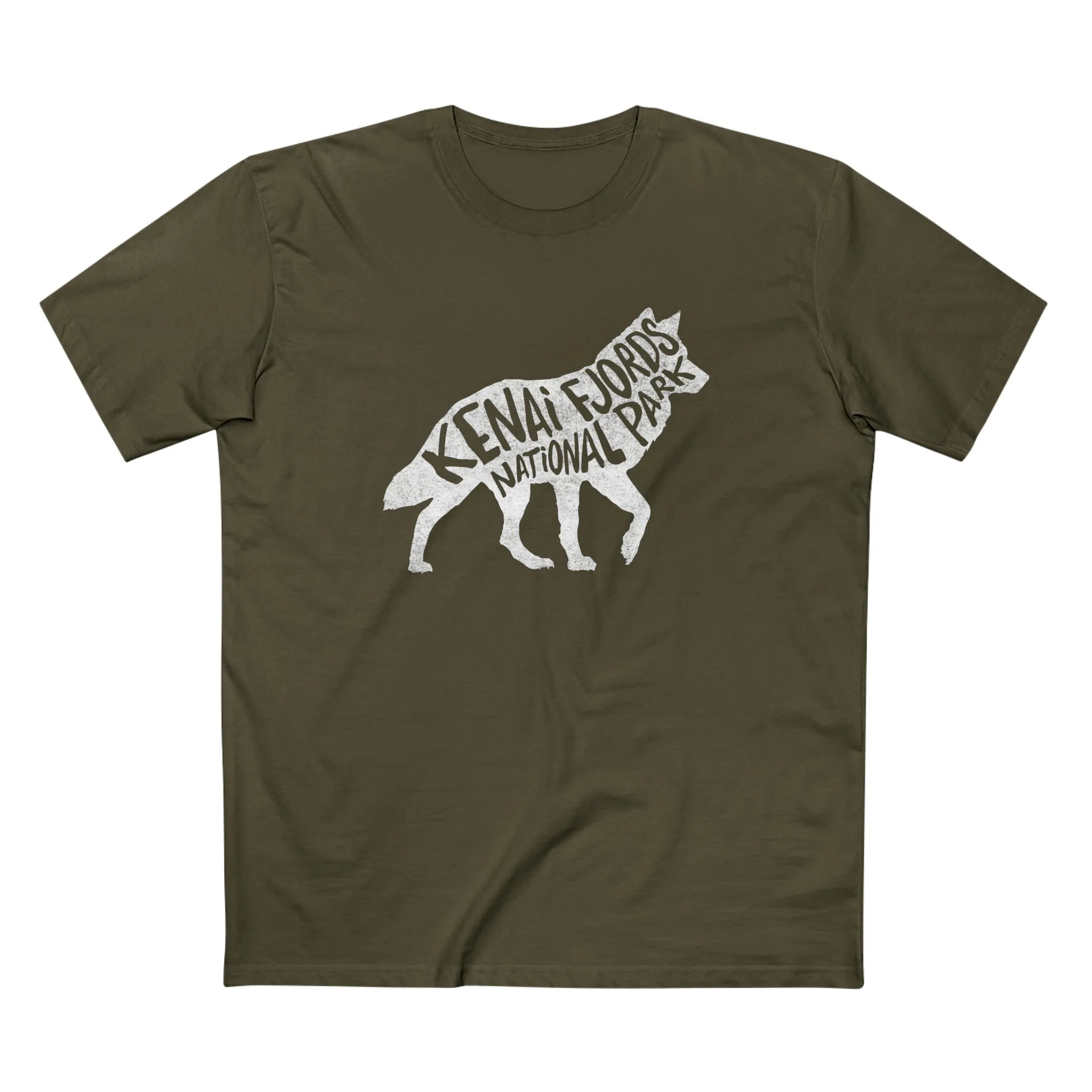 Kenai Fjords National Park T-Shirt - Gray Wolf