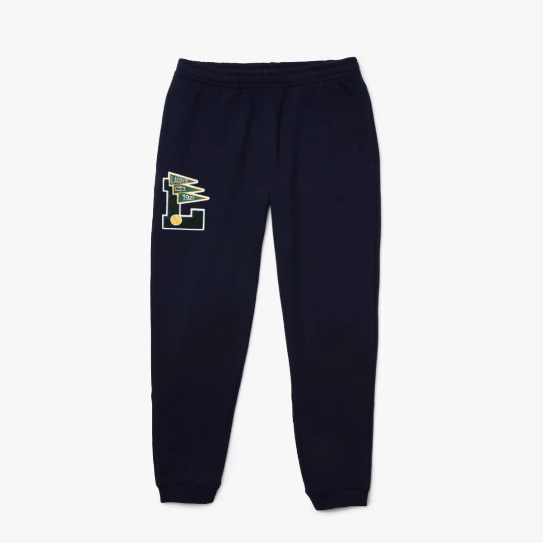 LACOSTE MEN’S L BADGE SWEATPANTS- NAVY BLUE