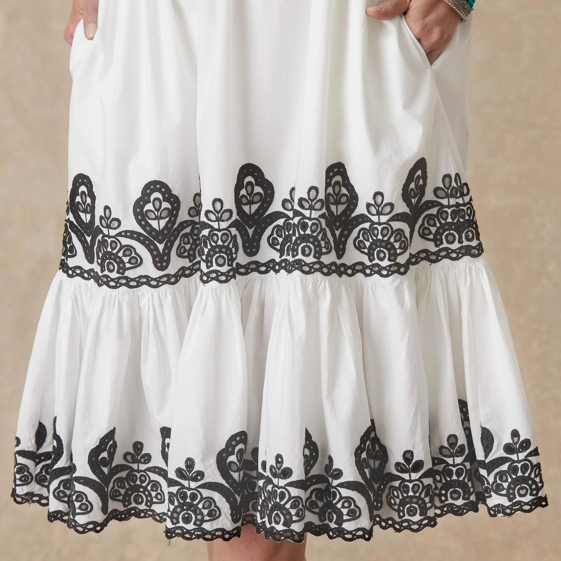 Layna Embroidered Dress, Petite