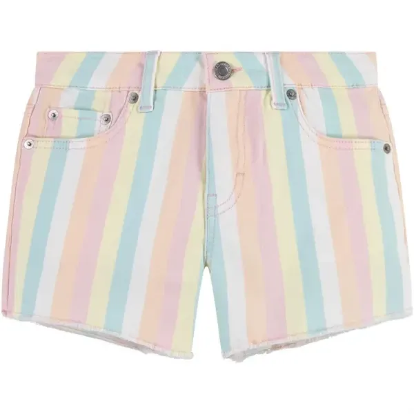 Levi's Printed Fray Hem Gf Shorts Pear Sorbet