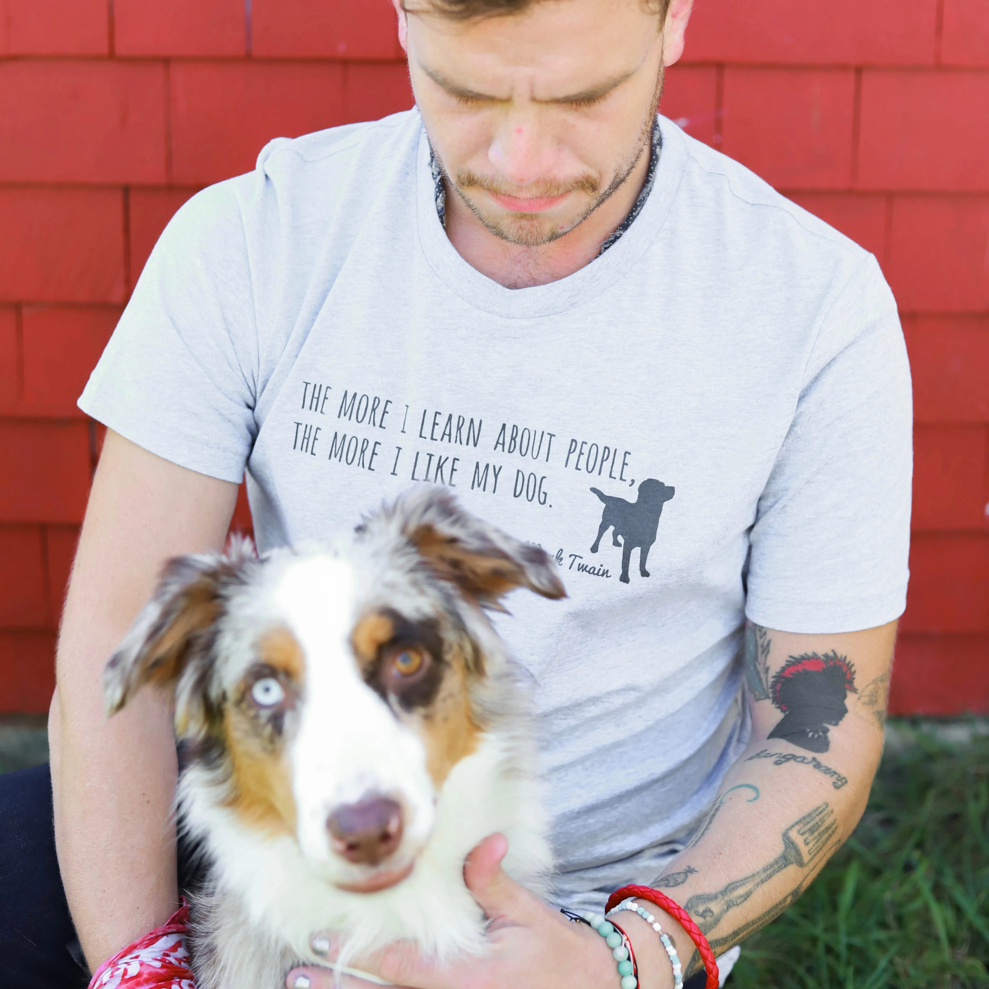 Mark Twain 'Like My Dog' USA Tee