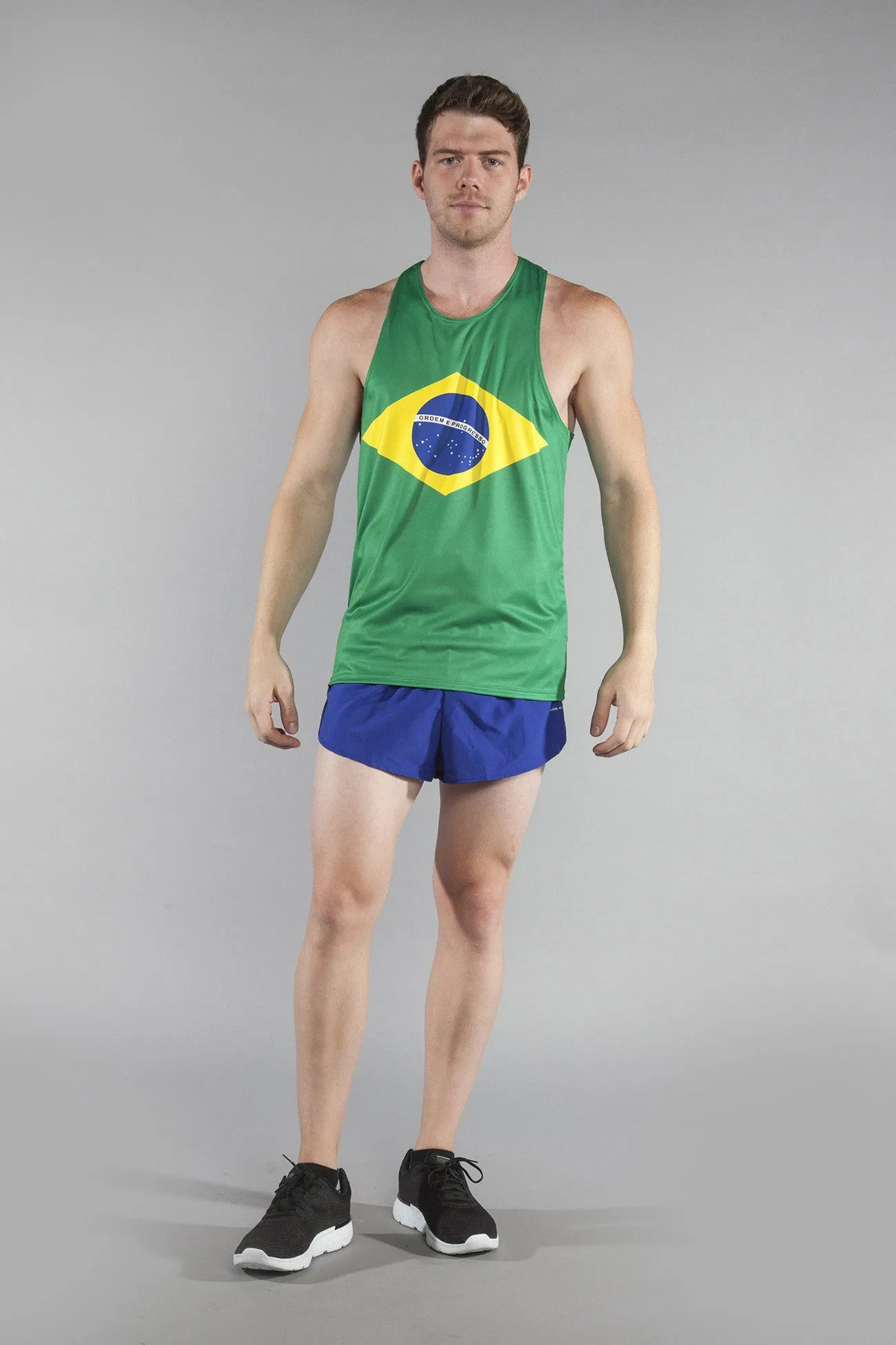 Men's Competitor Lite Printed Singlet [A-B] - Brazil