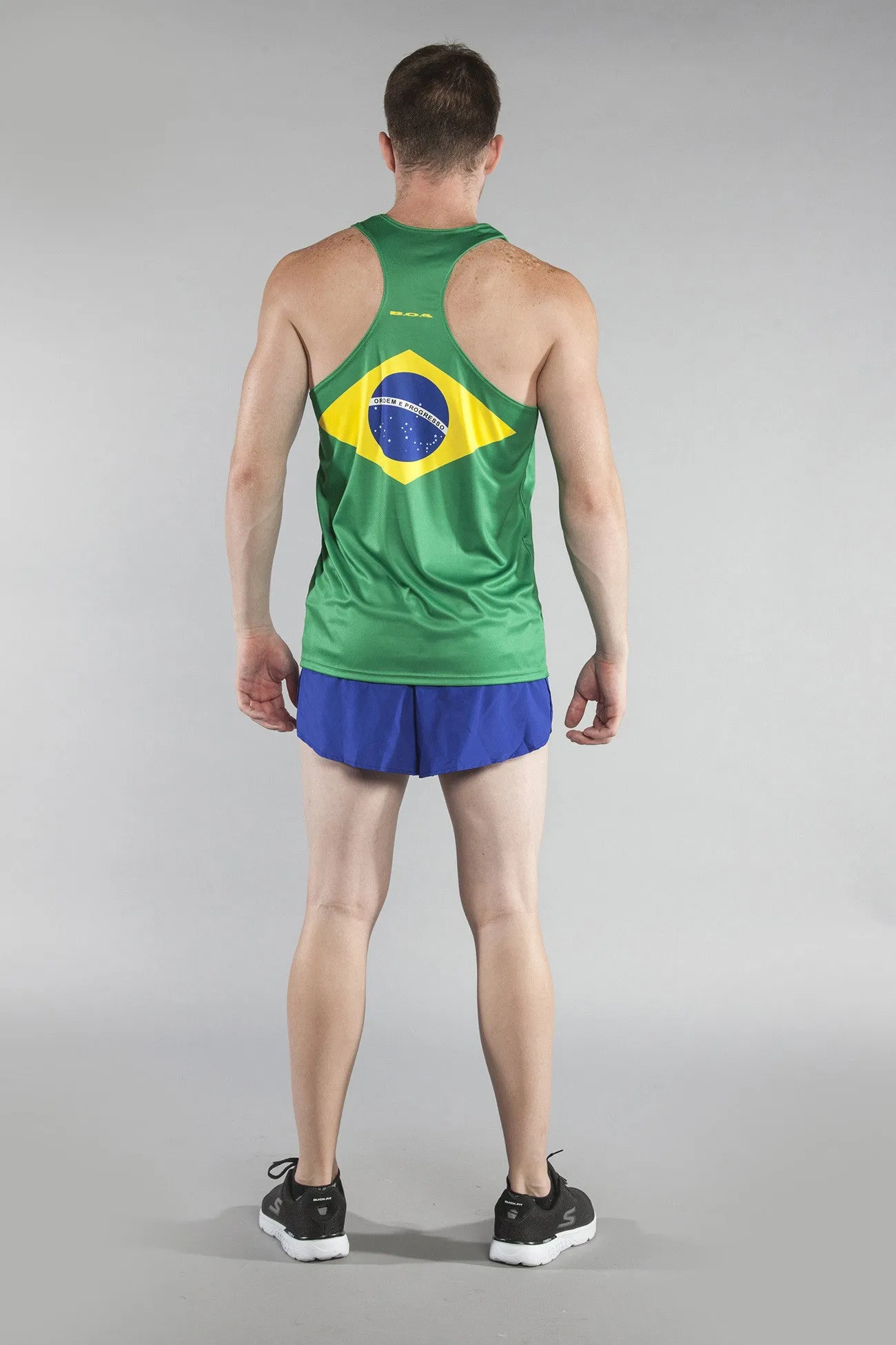 Men's Competitor Lite Printed Singlet [A-B] - Brazil