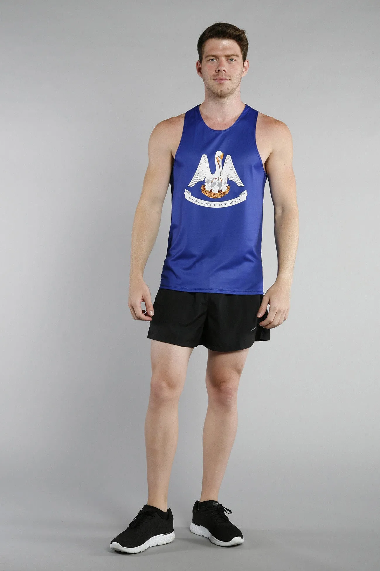 Men's Competitor Lite Printed Singlet [J-L] - Louisiana