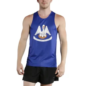 Men's Competitor Lite Printed Singlet [J-L] - Louisiana