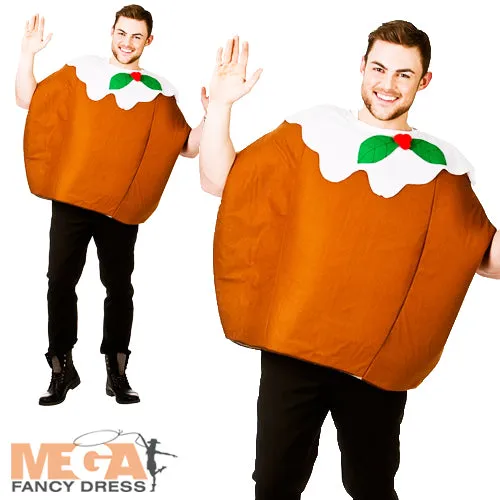 Men's Ladies Christmas Pudding Festive Costume