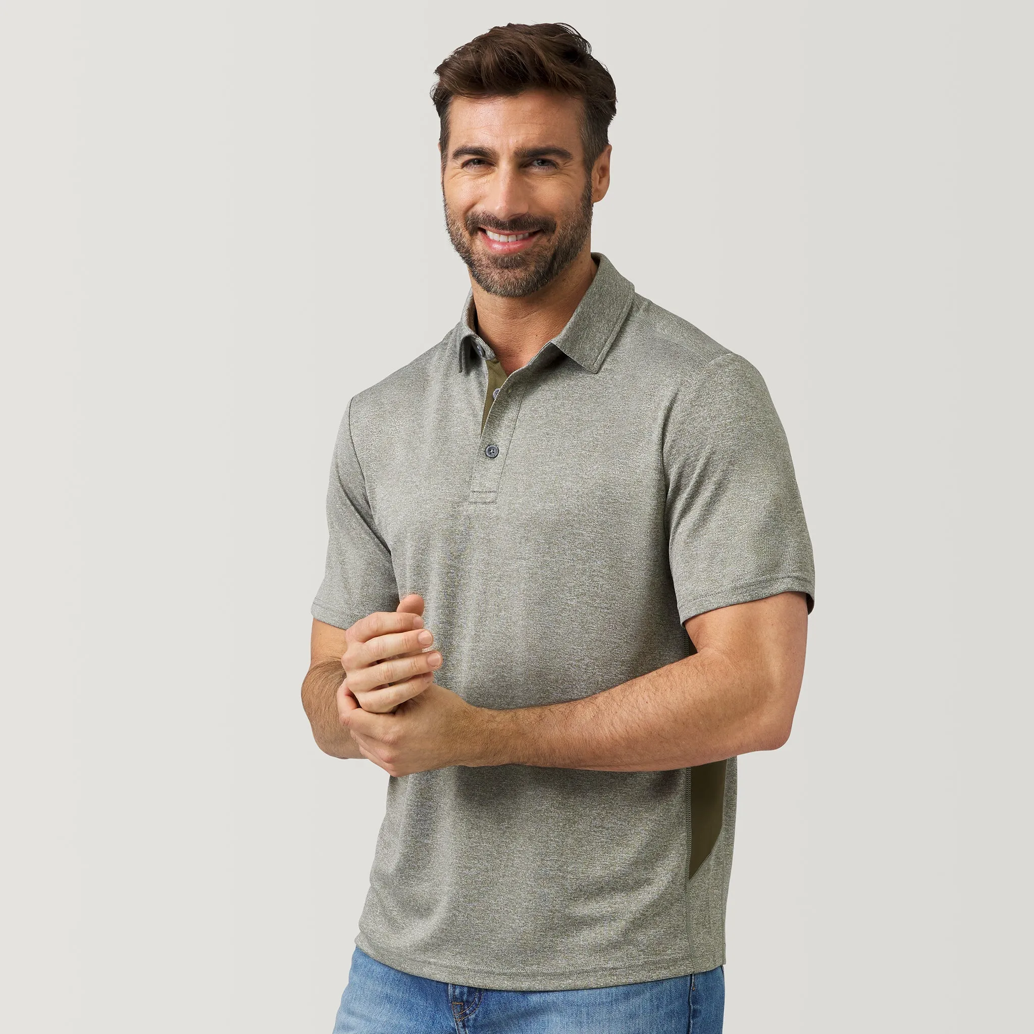 Men's Micro Mesh Short Sleeve Polo Shirt