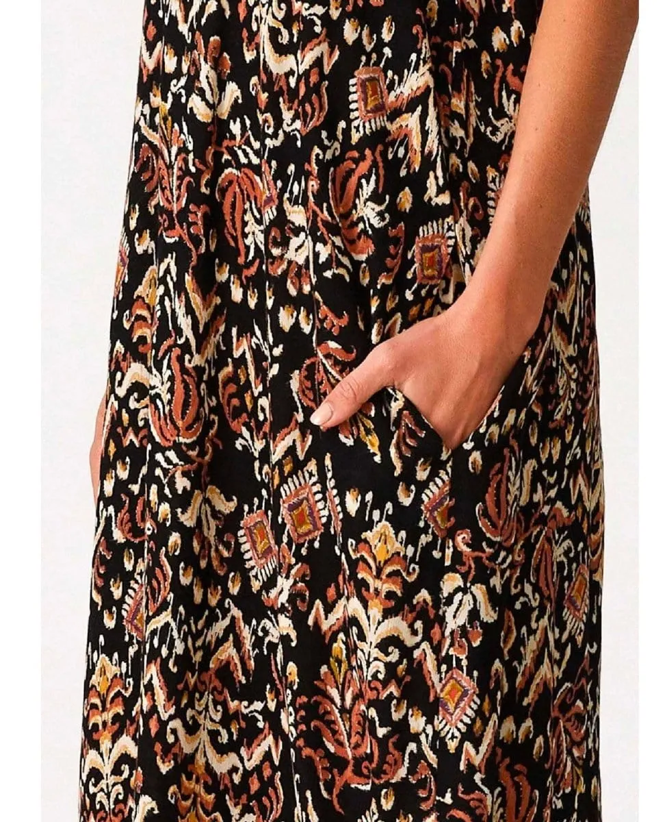 Mila Maxi Bohemian Fall Print