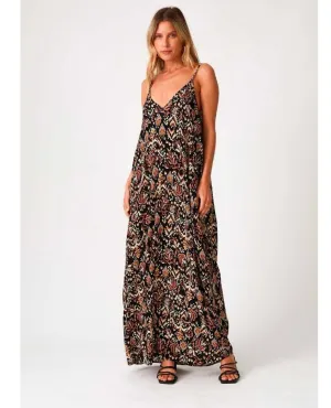 Mila Maxi Bohemian Fall Print