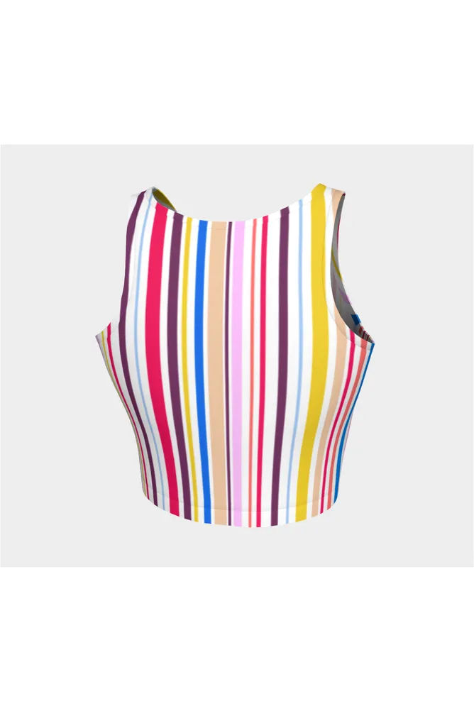 Multicolored Striped Athletic Top