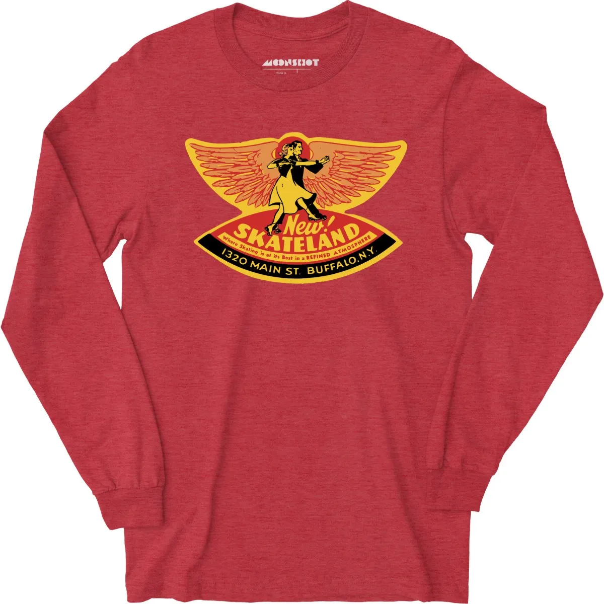 New Skateland - Buffalo, NY - Vintage Roller Rink - Long Sleeve T-Shirt