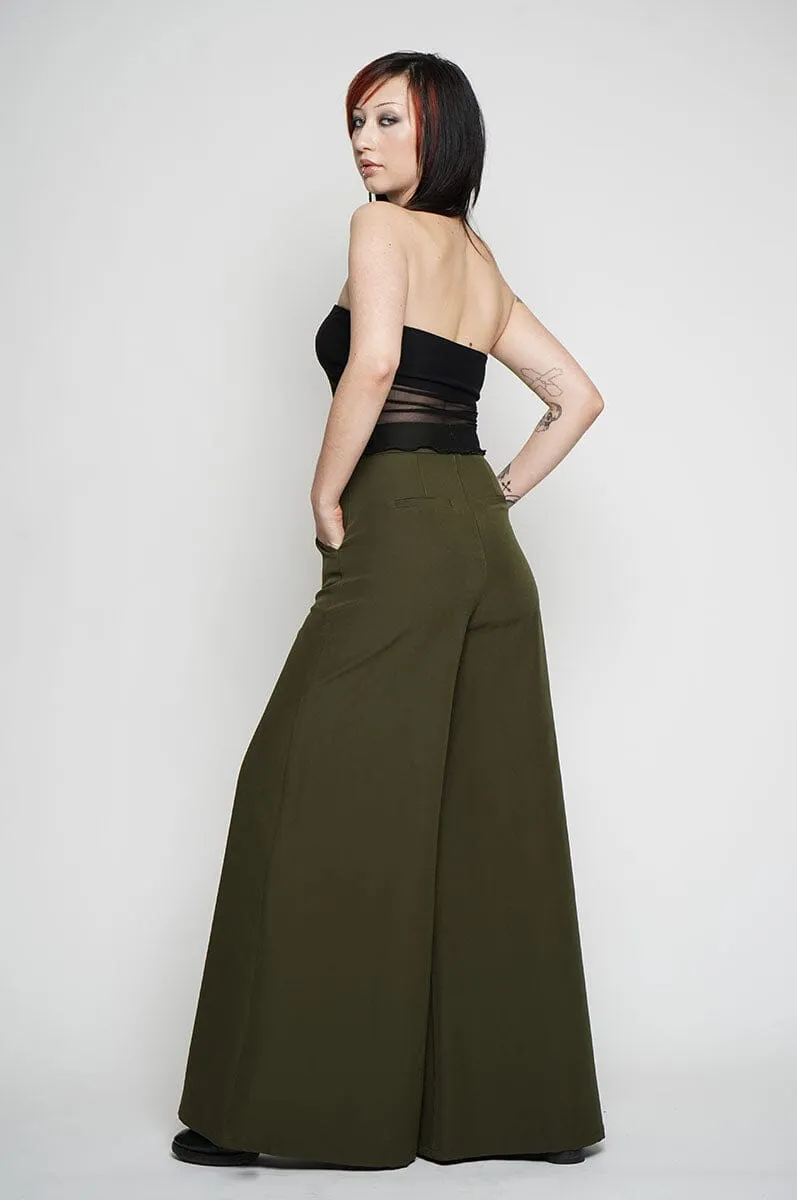 Palazzo Pants - Olive [Last L-3x]