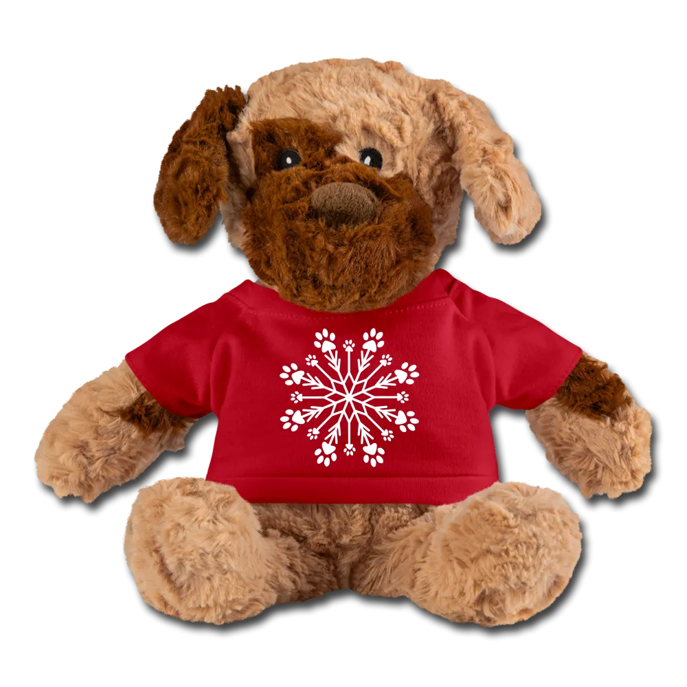 Paw Snowflake Plush Dog