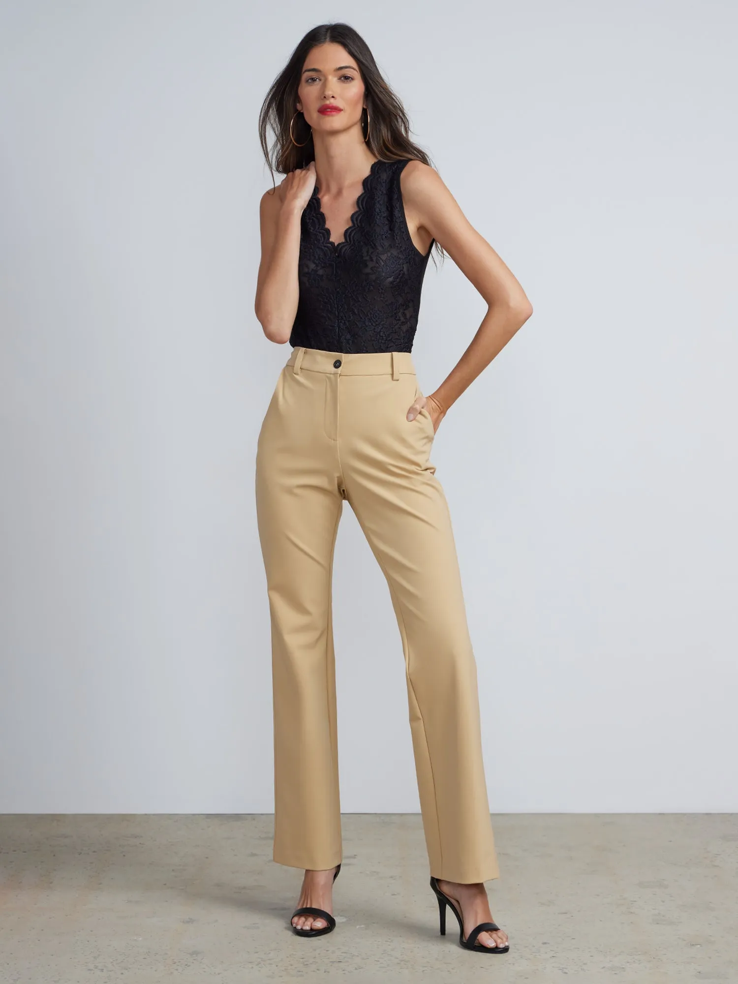 Petite High Rise Bootcut Pant