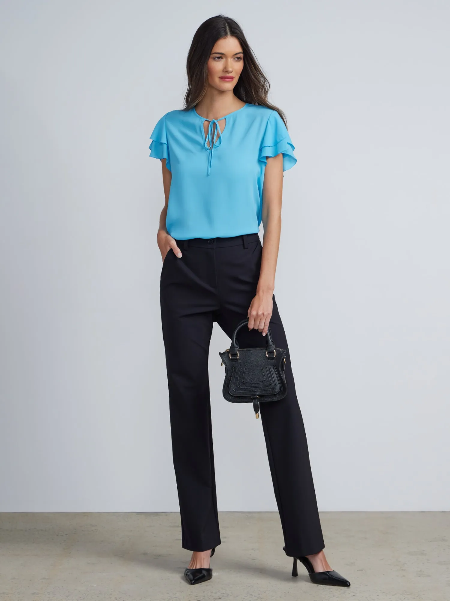 Petite High Rise Bootcut Pant