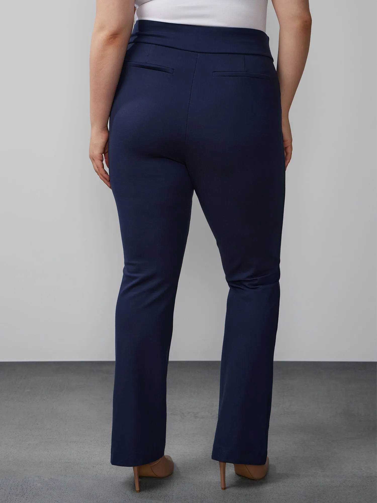 Plus Ponte Bootcut High Rise Pant