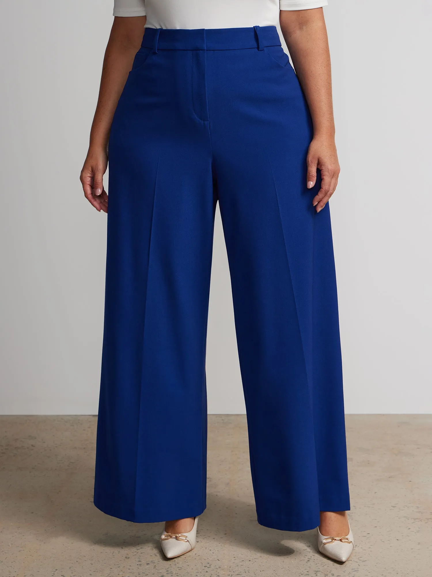 Plus Wide Leg Coin Pocket Pant