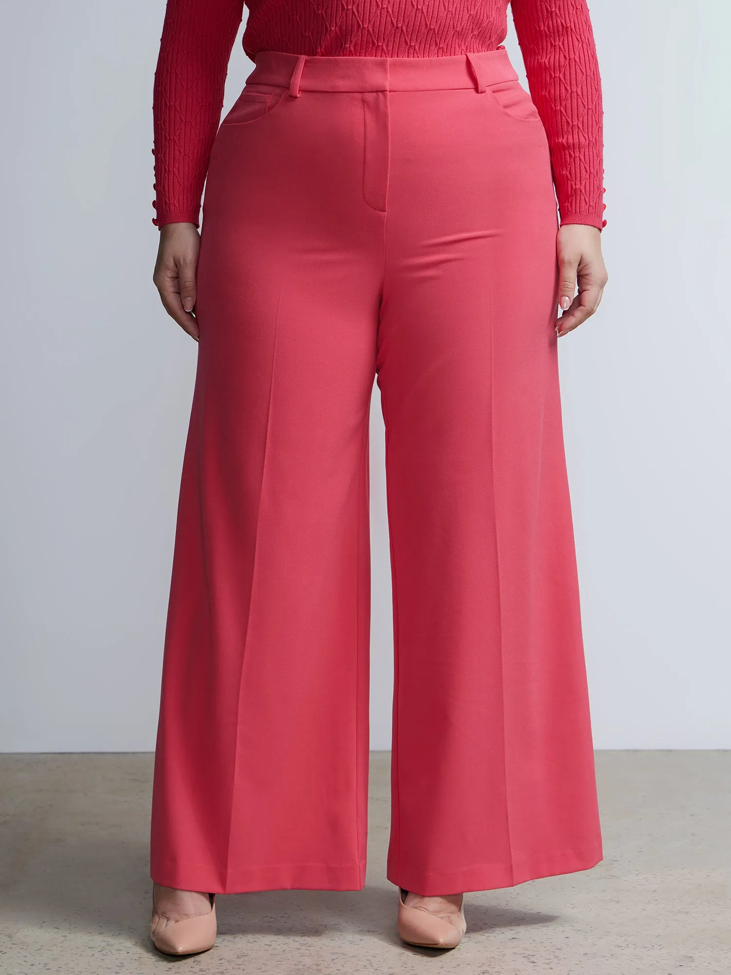 Plus Wide Leg Coin Pocket Pant