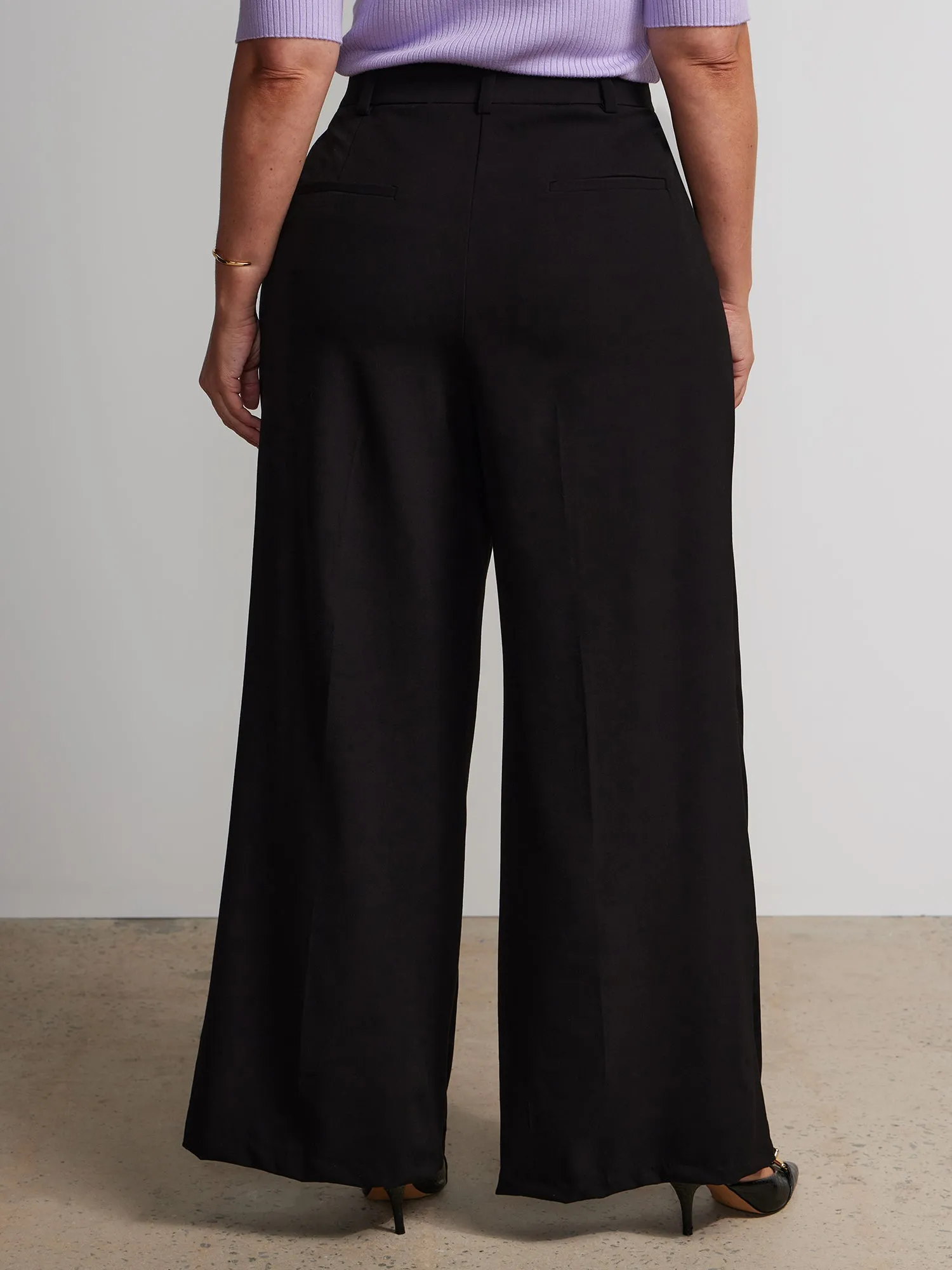 Plus Wide Leg Coin Pocket Pant