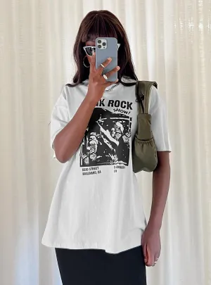 Punk Rock Show Oversized Tee Grey