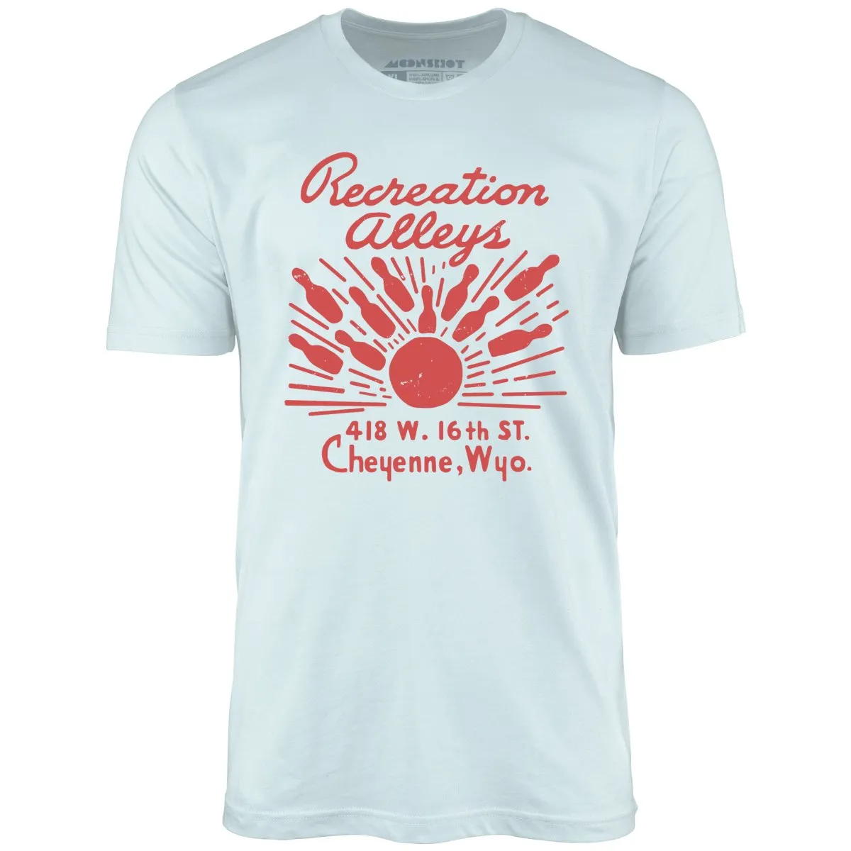 Recreation Alleys - Cheyenne, WY - Vintage Bowling Alley - Unisex T-Shirt