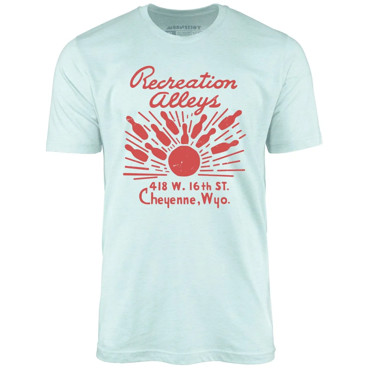 Recreation Alleys - Cheyenne, WY - Vintage Bowling Alley - Unisex T-Shirt