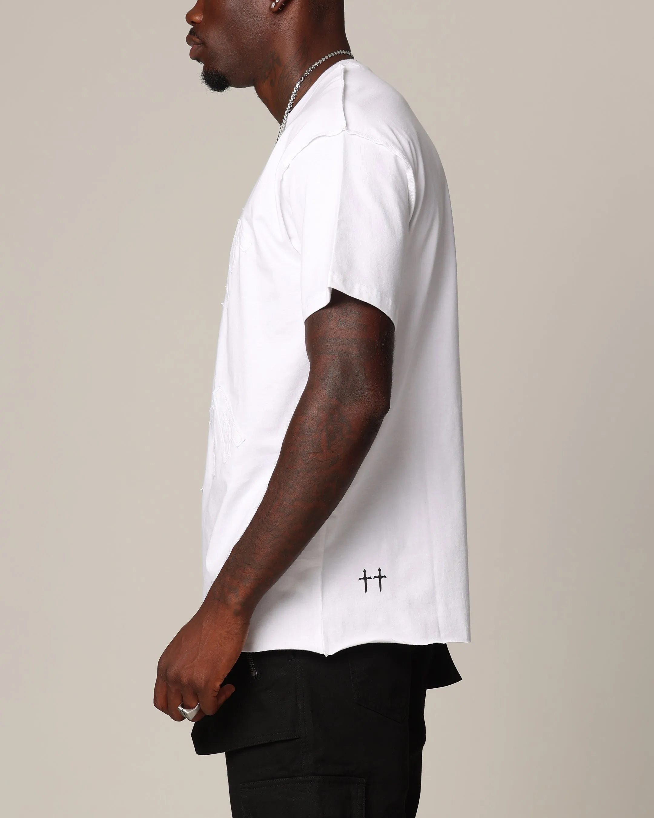 Saint Morta State Of Morta Appliqué T-Shirt White