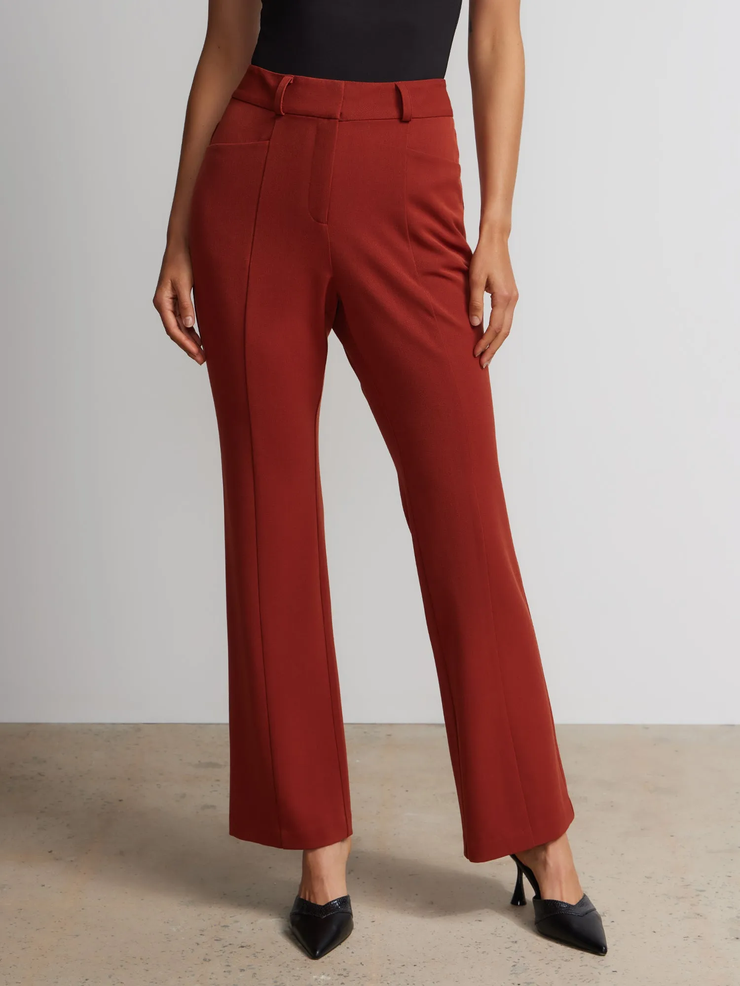 Seamed Slim Bootcut Pant