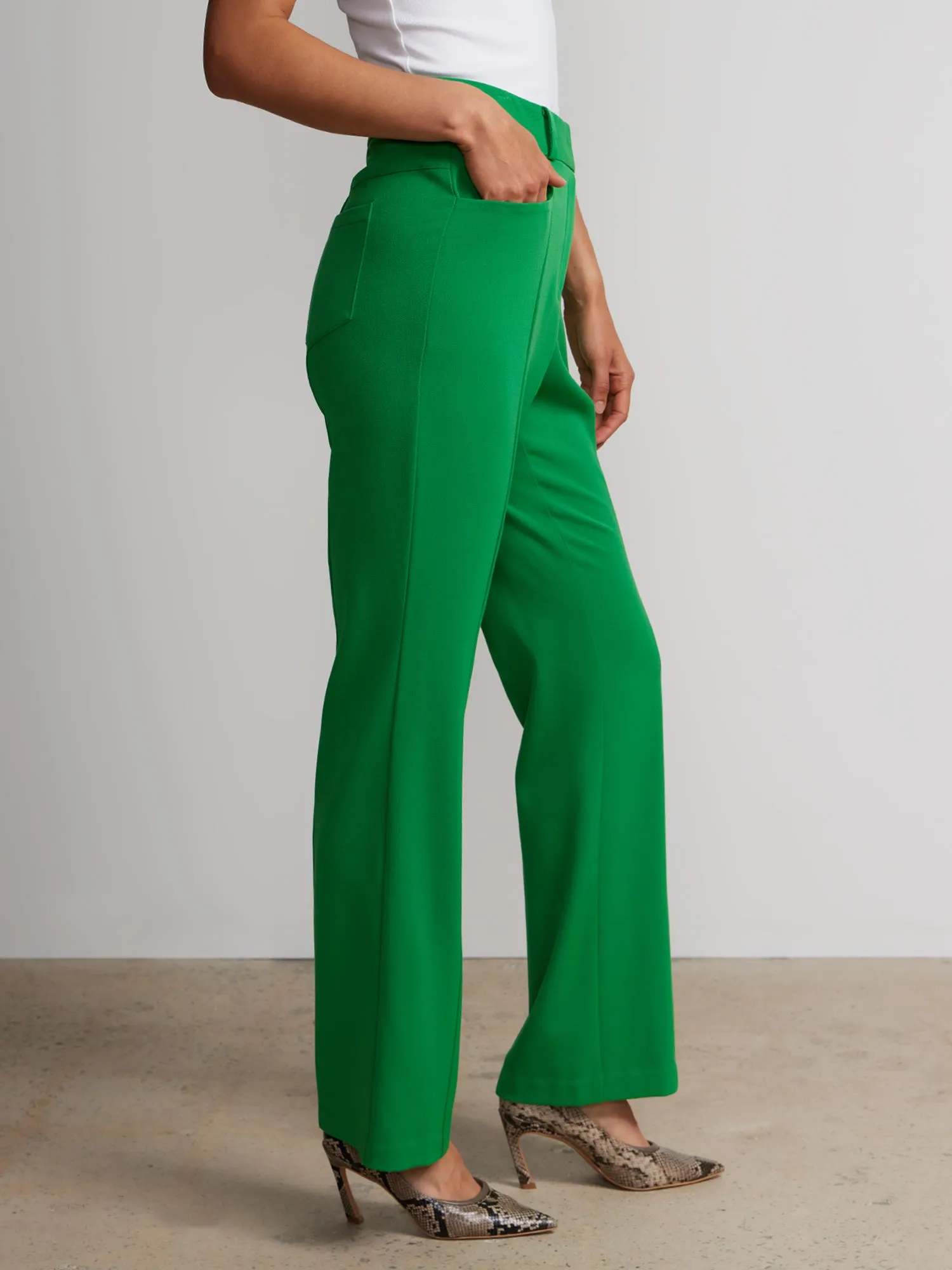 Seamed Slim Bootcut Pant