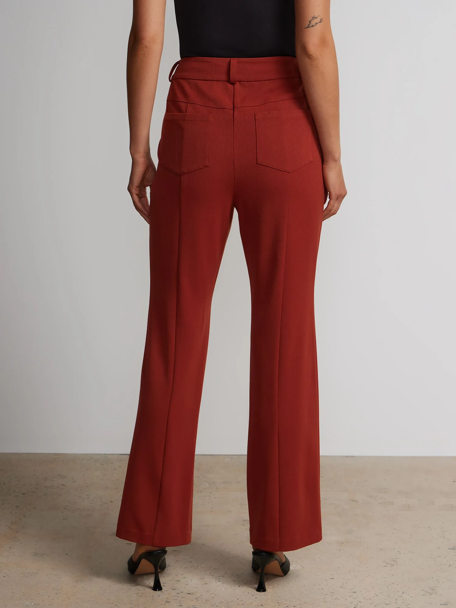 Seamed Slim Bootcut Pant