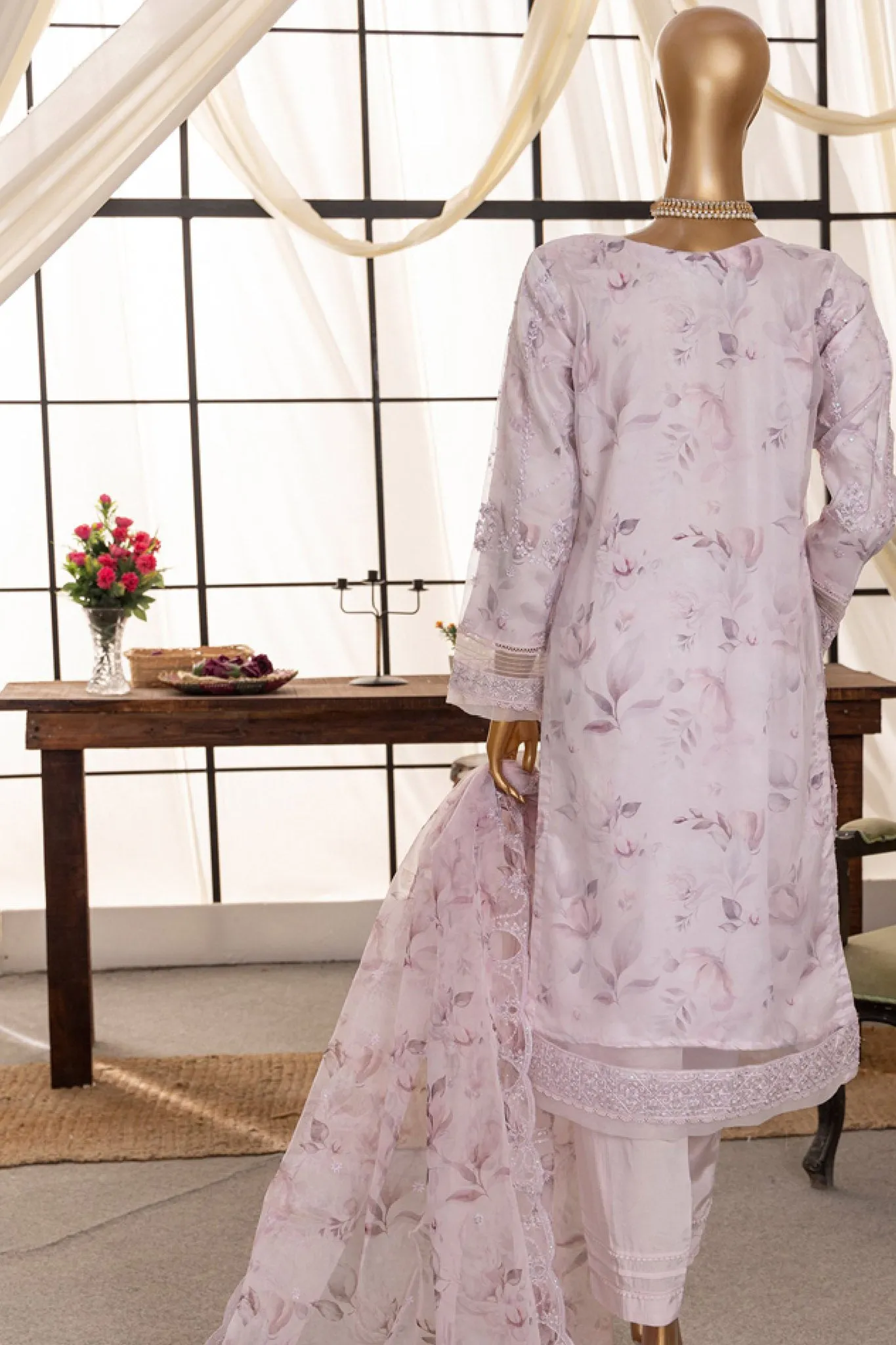 Shaahkaar By HZ Stitched 3 Piece Printed & Emb Formals Vol-03 Collection'2024-HZK-143-Lilac