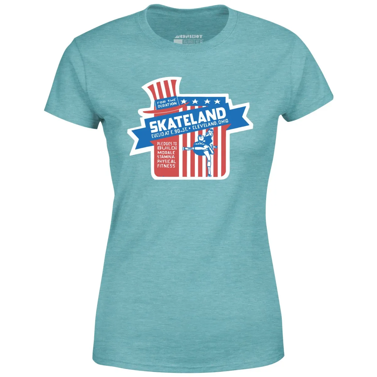 Skateland - Cleveland, OH - Vintage Roller Rink - Women's T-Shirt