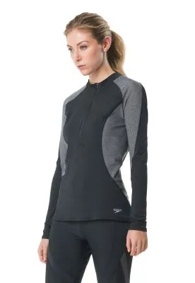 Speedo Precision Pleat Zip Rashguard