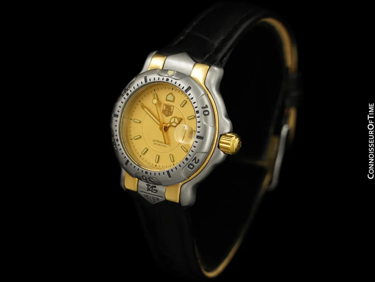 TAG Heuer Professional 6000 Ladies Divers Stainless Steel & 18K Gold Plated Watch - WH1353