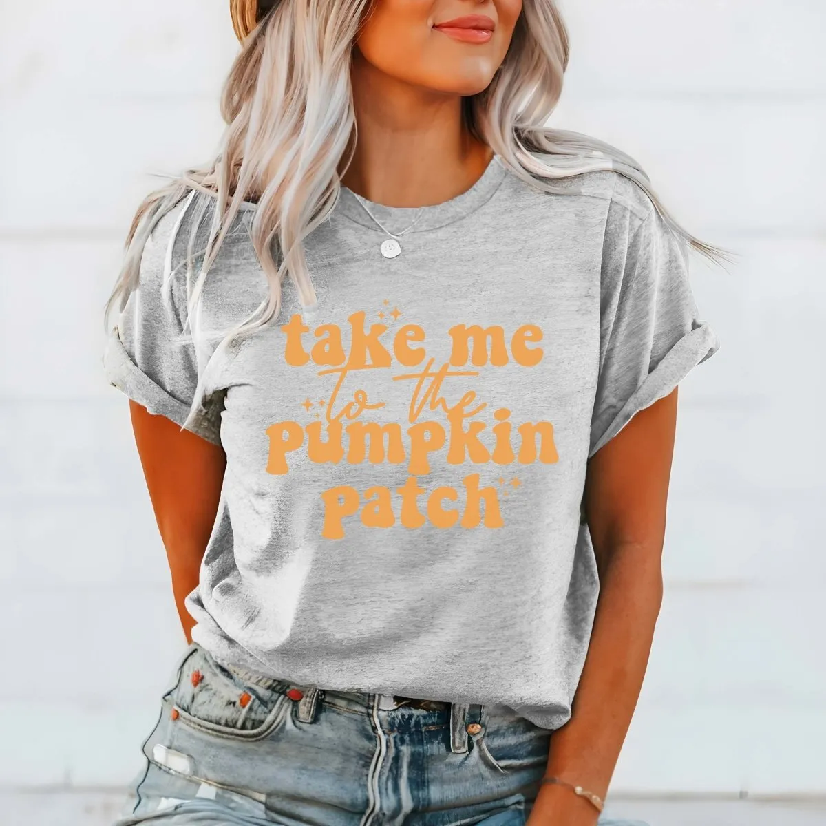 Take Me To The Pumpkin Patch Wholesale Bella Graphic Tee - Fast Shipping