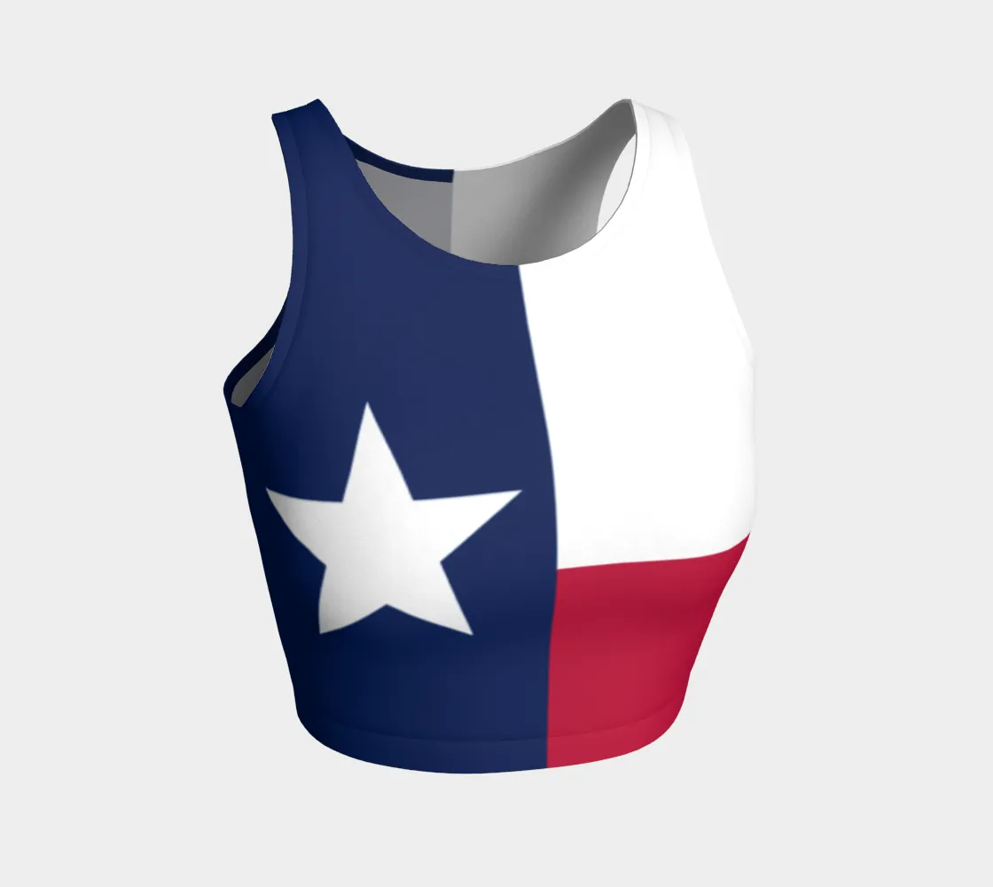 Texas Lone Star Athletic Crop Top