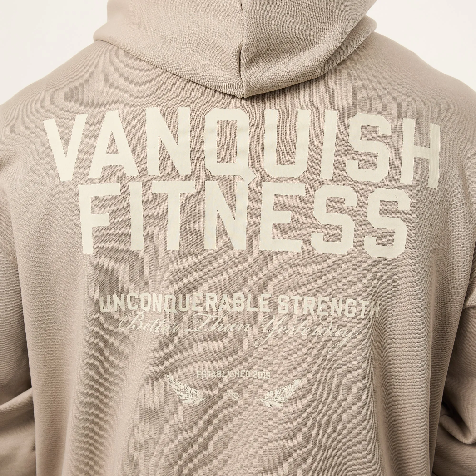 Vanquish TSP Unconquerable Strength Grey Oversized Pullover Hoodie