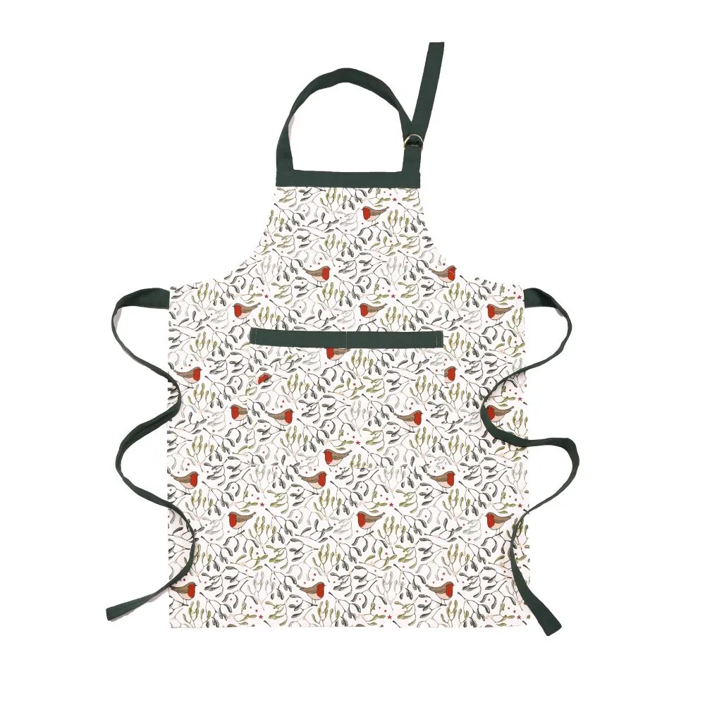 Walton & Co Robin & Mistletoe Apron