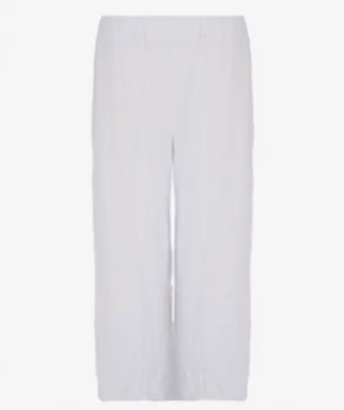 White Crinkle Clark Pant